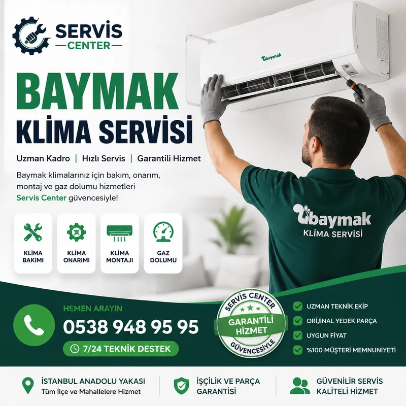 Baymak klima servisi teknik bakım hizmeti