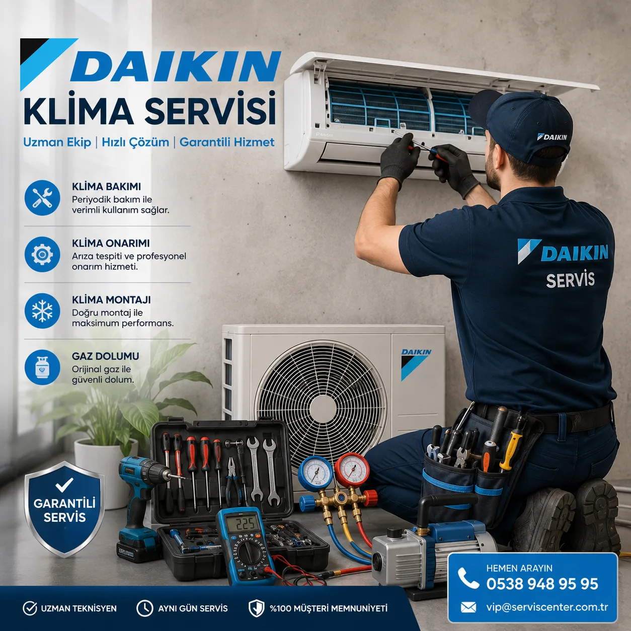 Daikin Klima Servisi Teknik Ekip